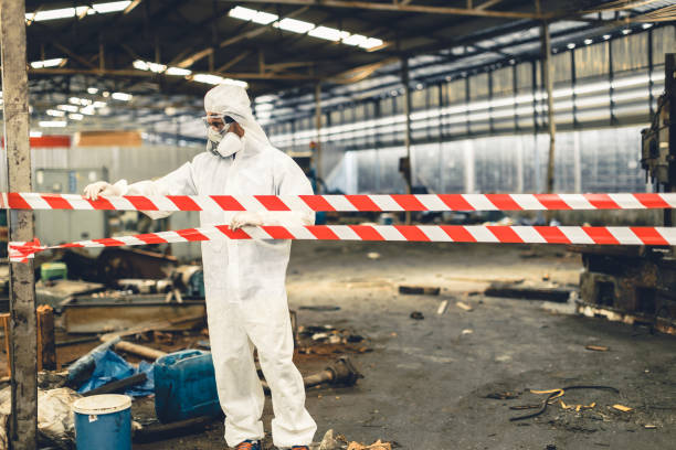 Professional Trauma Scene Cleanup technician working in Hampton, IL